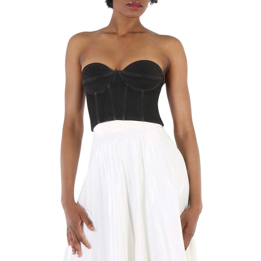 Ksenia Schnaider Black Bustier Bra Top | Jomashop.com & JomaDeals.com