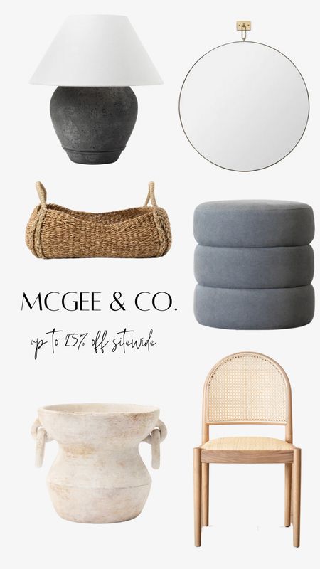 McGee & Co. early access to Presidents' Day sale is here!  Sign up and save up to 25% now! 


Mcgee & co, studio McGee, ottoman, dining chair, vase, basket, lamp, mirror, woven chair 

#LTKhome #LTKSale #LTKstyletip