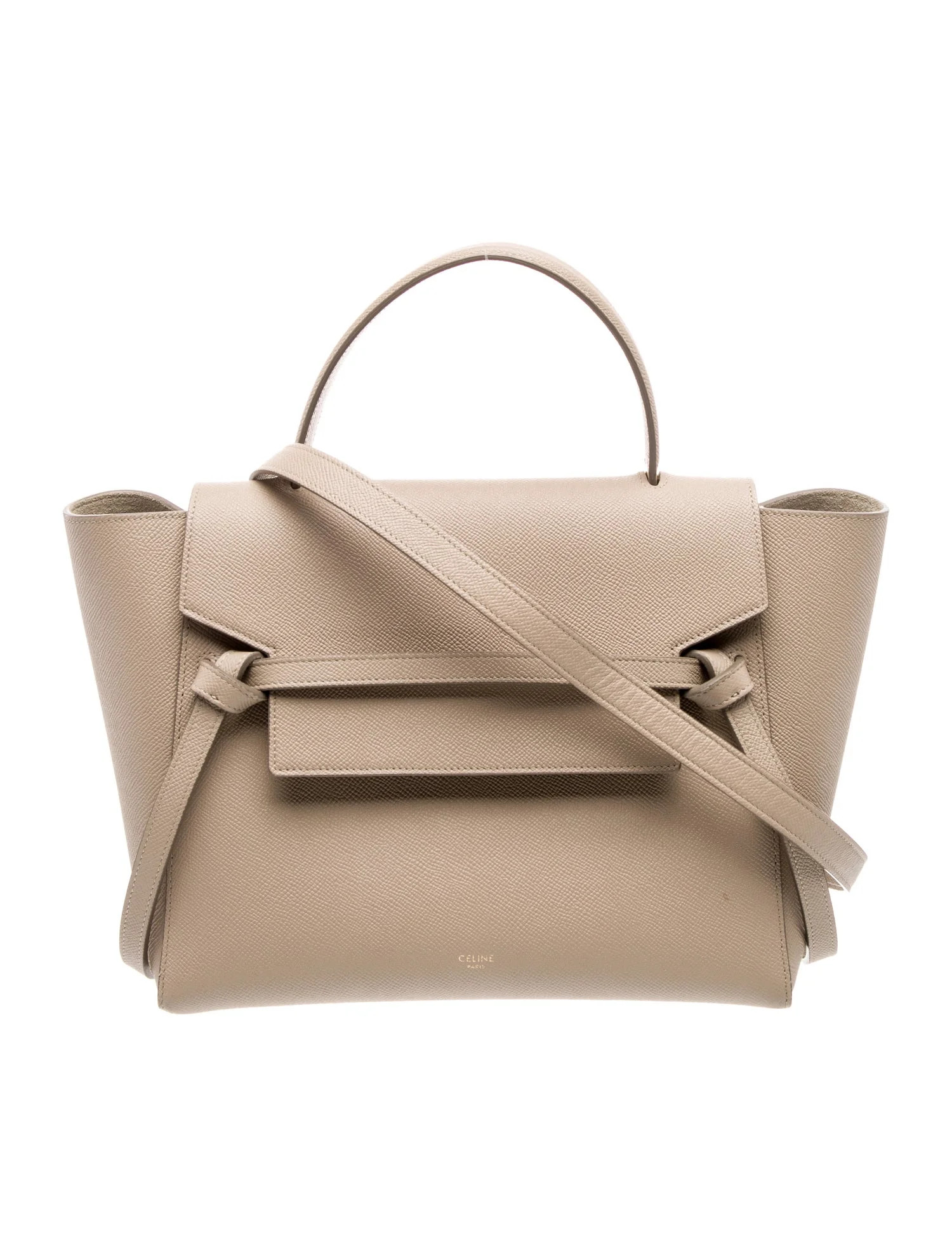 Celine Leather Belt Bag Mini - Neutrals Handle Bags, Handbags - CEL381337 | The RealReal | The RealReal