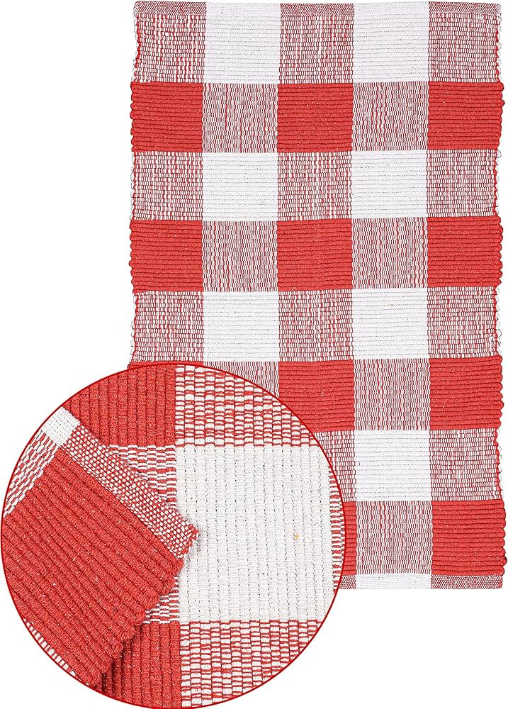 Buffalo Plaid Rugs for Living Room 24x36 inch-Orange White, Kitchen Rugs,Entry Way Rugs, Door Rug... | Amazon (US)