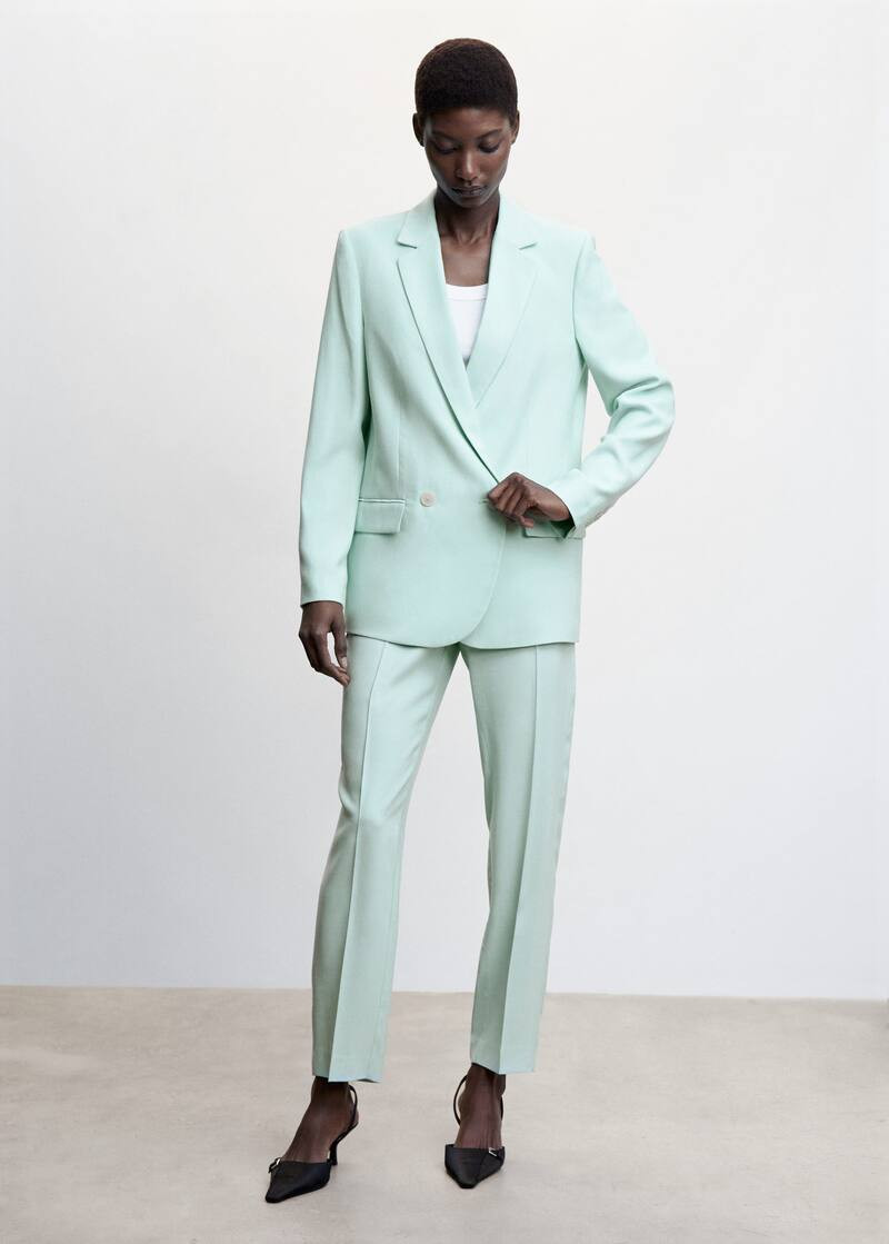 Double-breasted suit blazer | MANGO (US)