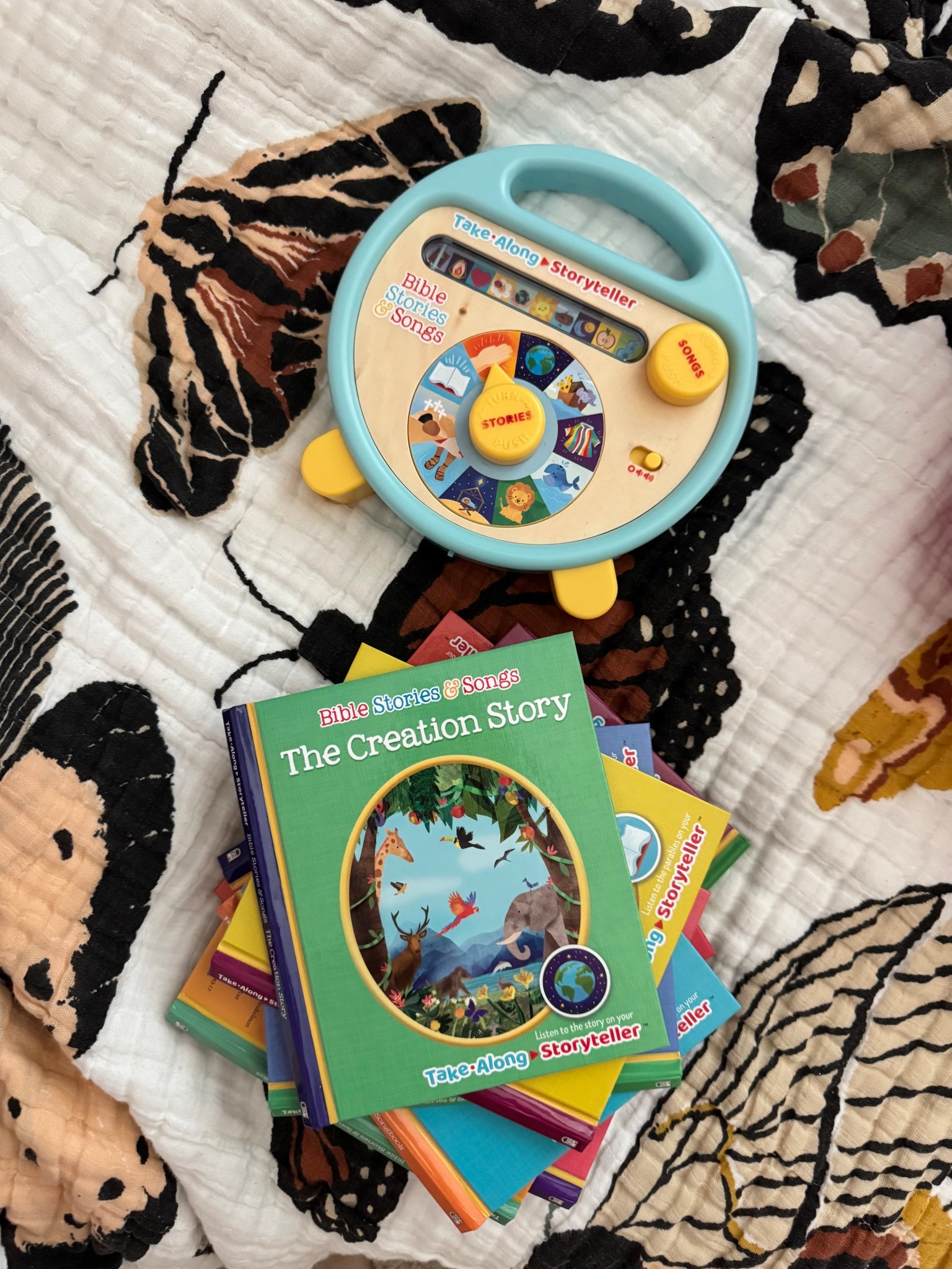 Our favorite Bible storyteller from Amazon 🩵 it comes with these books to follow along and plays the sweetest songmusic

#LTKFamily #LTKKids #LTKBaby