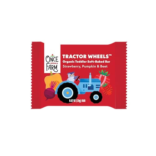 Once Upon A Farm Tractor Wheel Bar, Strawberry, Pumpkin & Beet | Amazon (US)