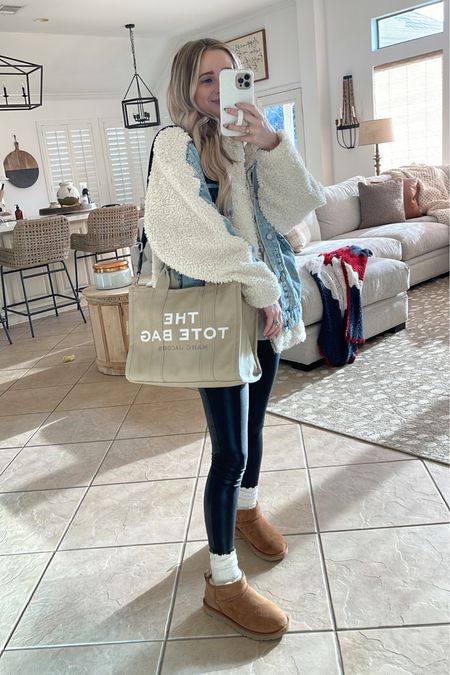 Everyday outfit! Spanx leggings wearing an XS, Ugg ultra mini, Sherpa jacket and marc jacobs totes

Amazon Ugg boots ugg looks like 

#LTKFind #LTKstyletip #LTKSeasonal