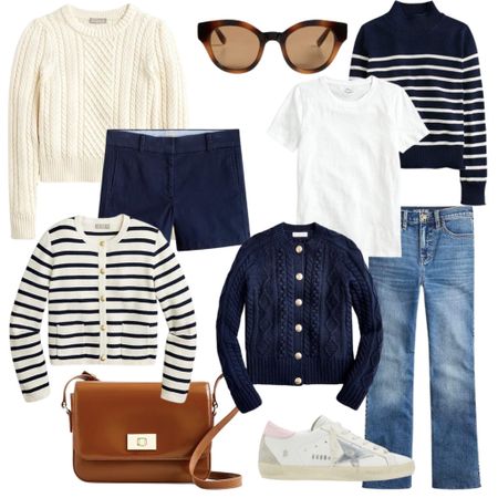 Fall outfit ideas, jeans, striped sweater, sneakers, preppy style 

#LTKSeasonal #LTKshoecrush
