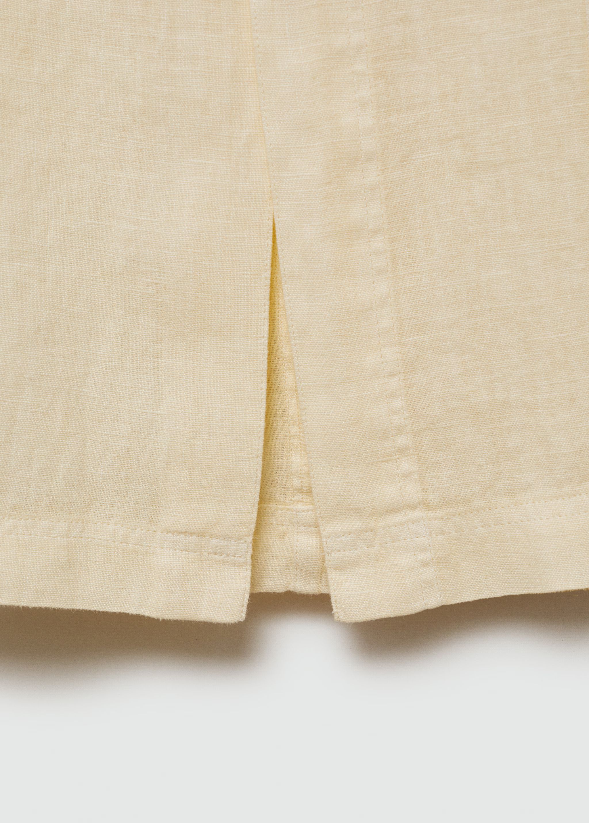 Linen skirt with slit - Woman | MANGO USA | MANGO (US)