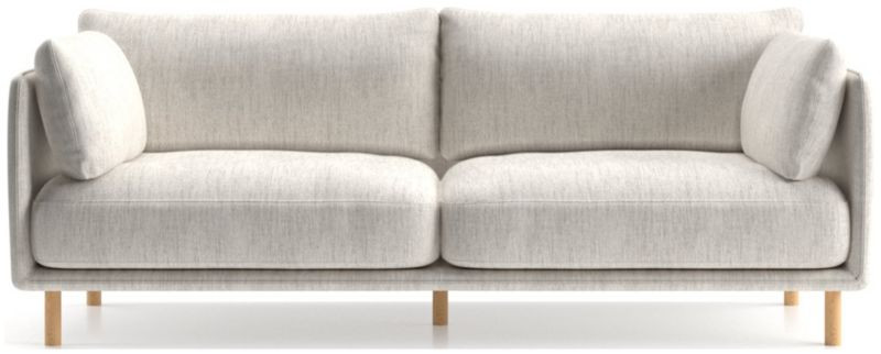 Wells Sofa with Natural Leg Finish | Crate and Barrel | Crate & Barrel