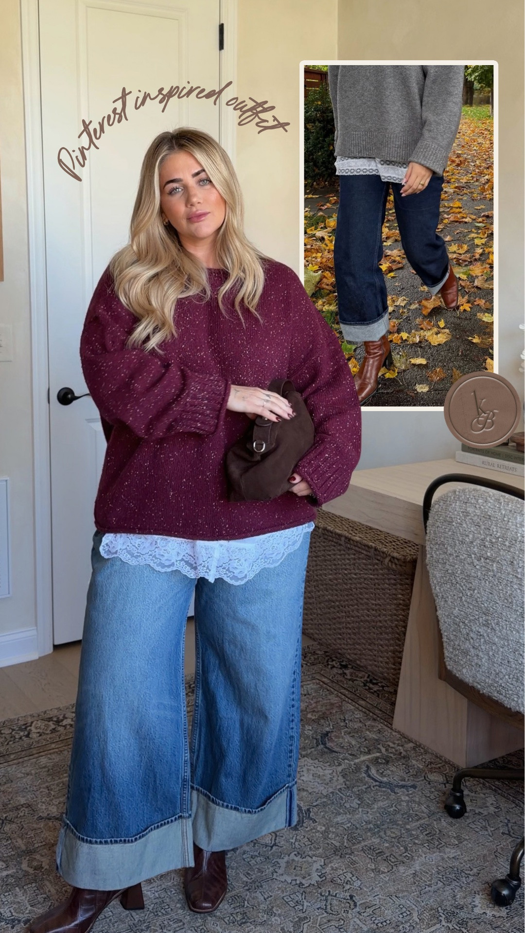 Code: AFLTK @abercrombie sale🍂 
Sweater & lace shirt- XL
Jeans- 33 short