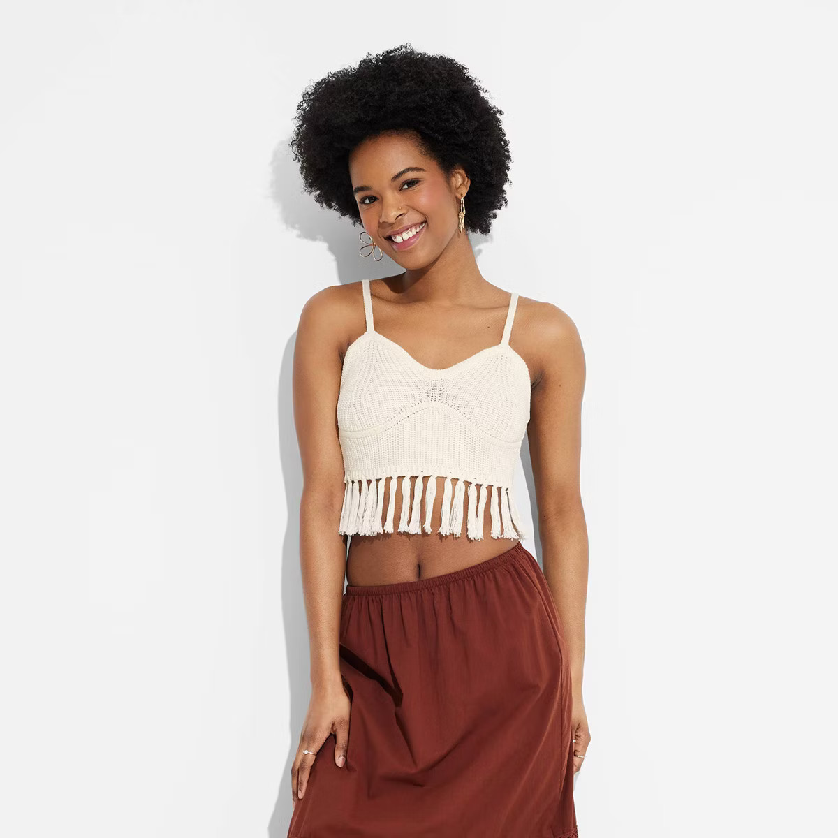 Women's Fringe Sweater - Wild Fable™ | Target