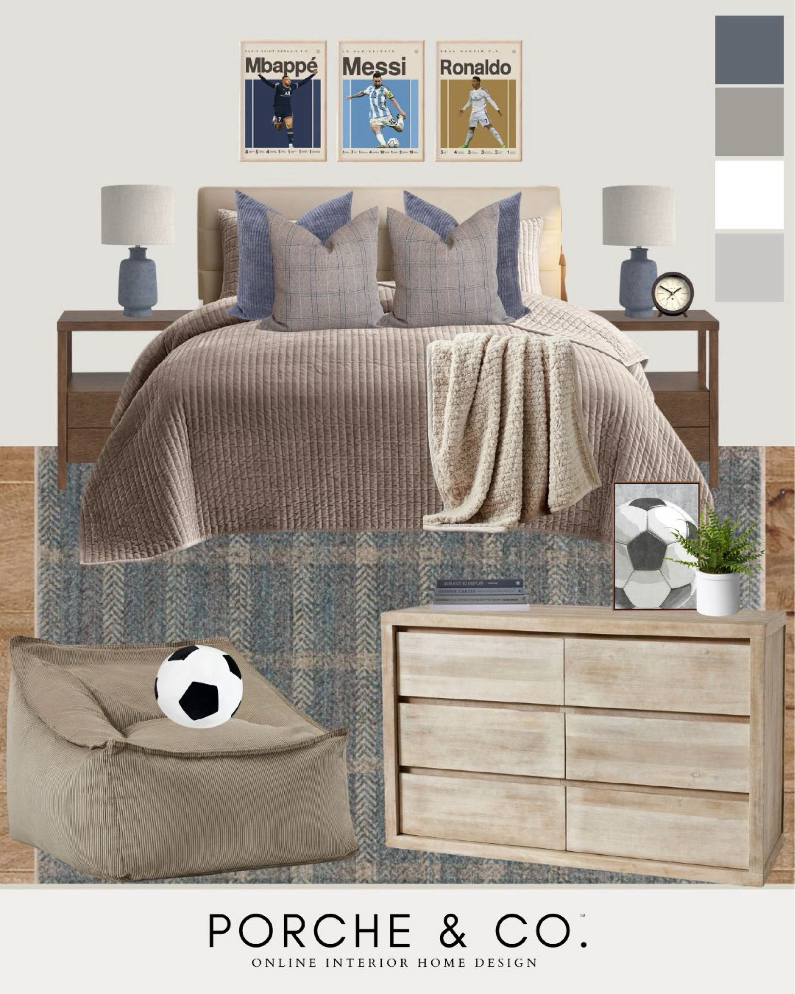 Teen boys bedroom, teen boys room, boys bedroom decor, soccer, sports room
#visionboard #moodboard #porcheandco

#LTKStyleTip #LTKKids #LTKHome