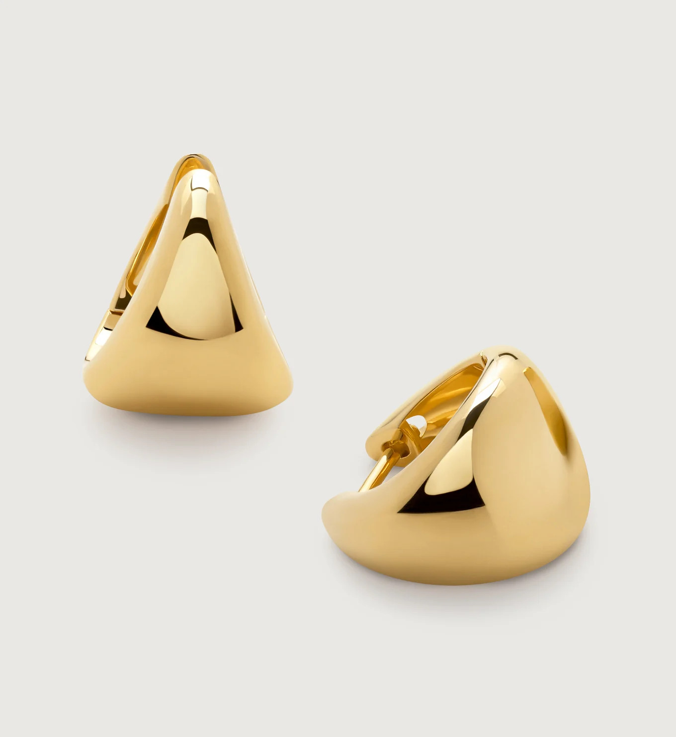 Tapered Small Hoop Earrings | Monica Vinader (Global)