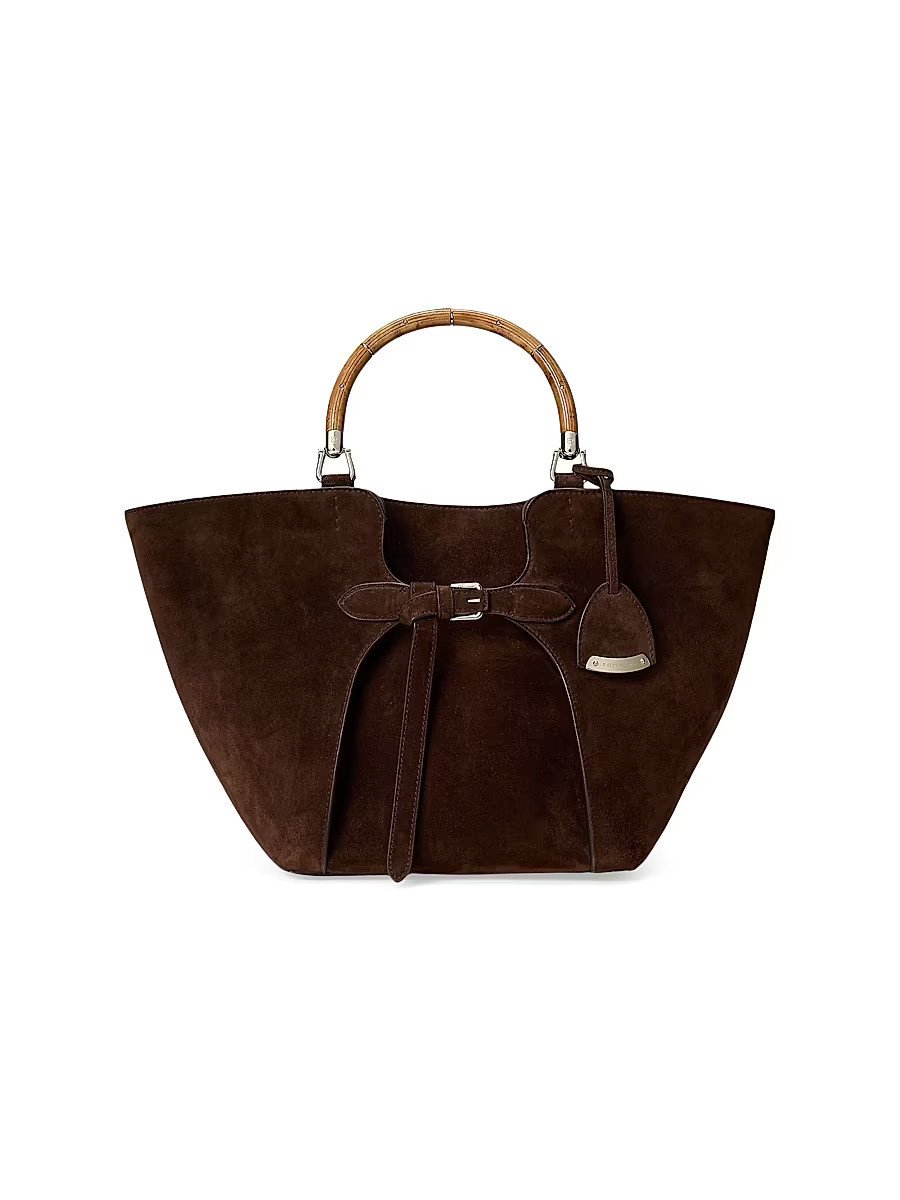 Women's The Ralph Suede Tote Bag - Mocha | Saks Fifth Avenue