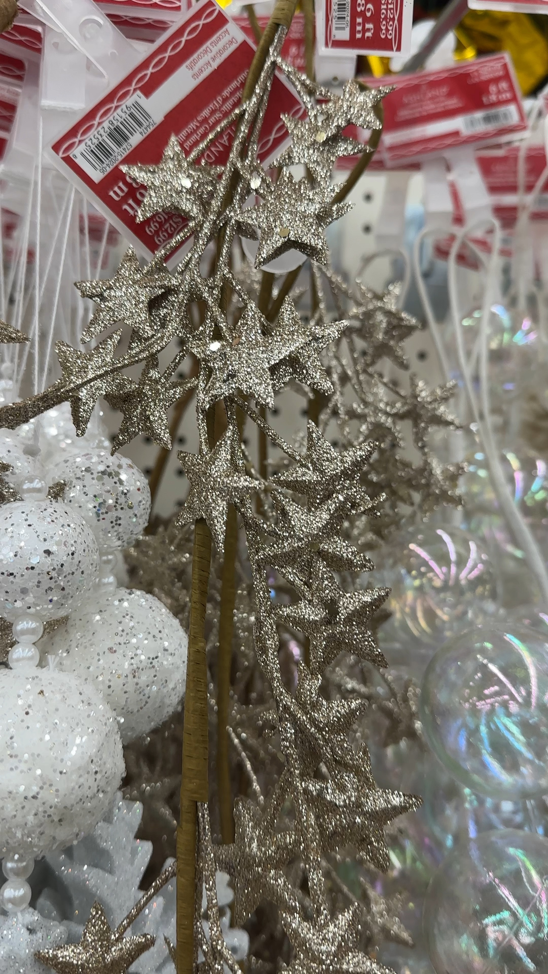 gold silver glitter star garland under $10 | Michaels craft store find | neutral Christmas holiday decor inspo 

#LTKSaleAlert #LTKHoliday #LTKSeasonal