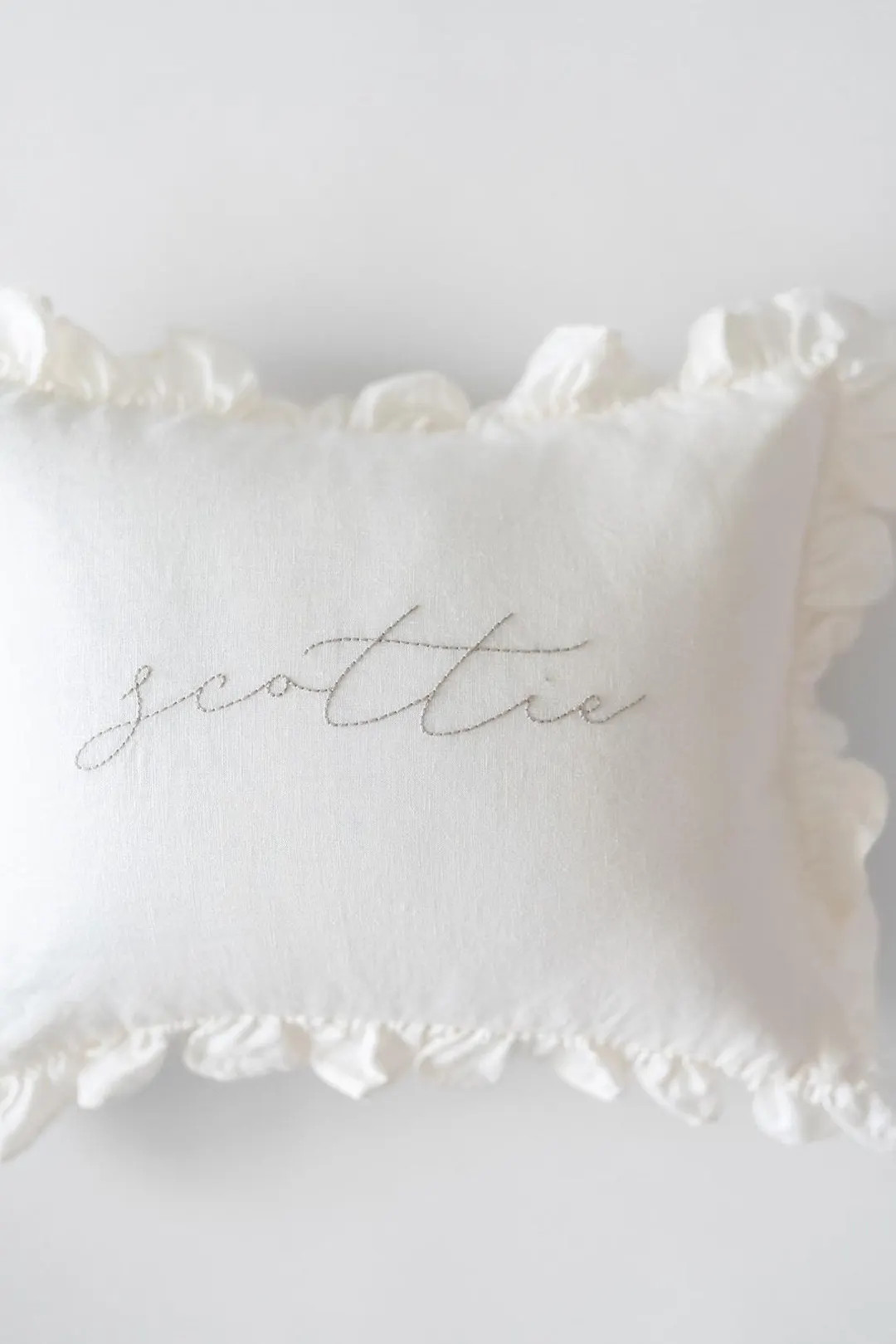 Hand-Embroidered Nursery Pillow | Custom Name Pillow | Etsy (US)