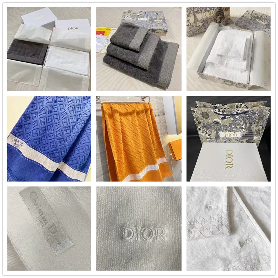 Di-or Dupe Frame Towels 3pcs=1set Luxury Designer Letter FullTowels Shower Towel Body Wrap For Me... | DHGate