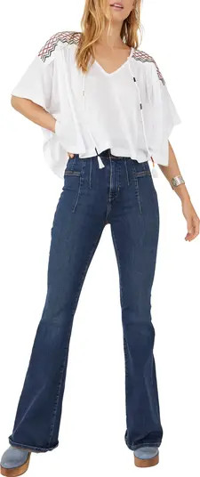 Market Embroidered V-Neck Top | Nordstrom Rack