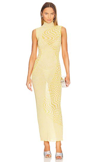 Lagoon Maxi Dress in Yellow Gingham | Revolve Clothing (Global)