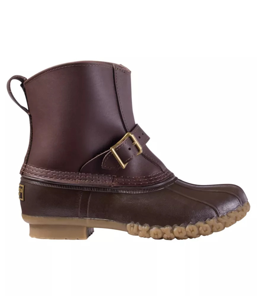 Women's Bean Duck Boots, 7" Unlined Lounger Brown 7.5(B), Leather/Rubber L. L.Bean | L.L. Bean