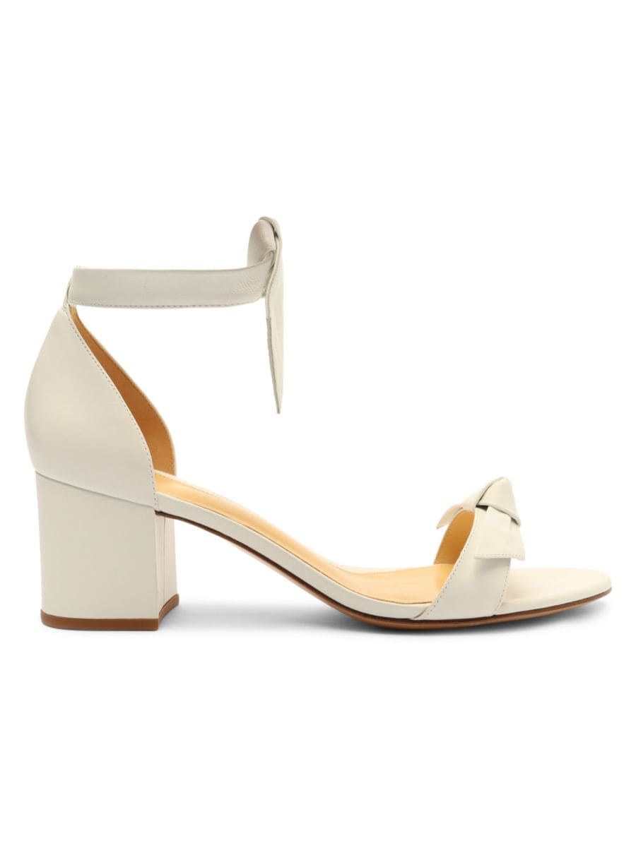 Clarita Block Leather Sandals | Saks Fifth Avenue