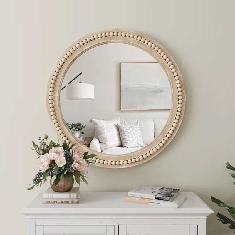 Brendalyn Round Wood Wall Mirror | Wayfair North America