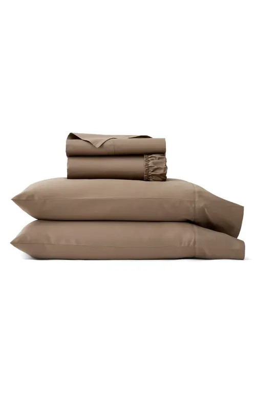 Boll & Branch Signature Hemmed Sheet Set in Walnut at Nordstrom, Size Twin X-Long | Nordstrom