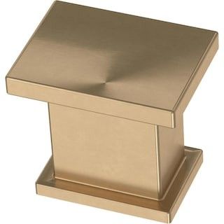 Liberty Layered 15/16 in. (24 mm) Champagne Bronze Square Cabinet Knob-P44711C-CZ-CP - The Home D... | The Home Depot