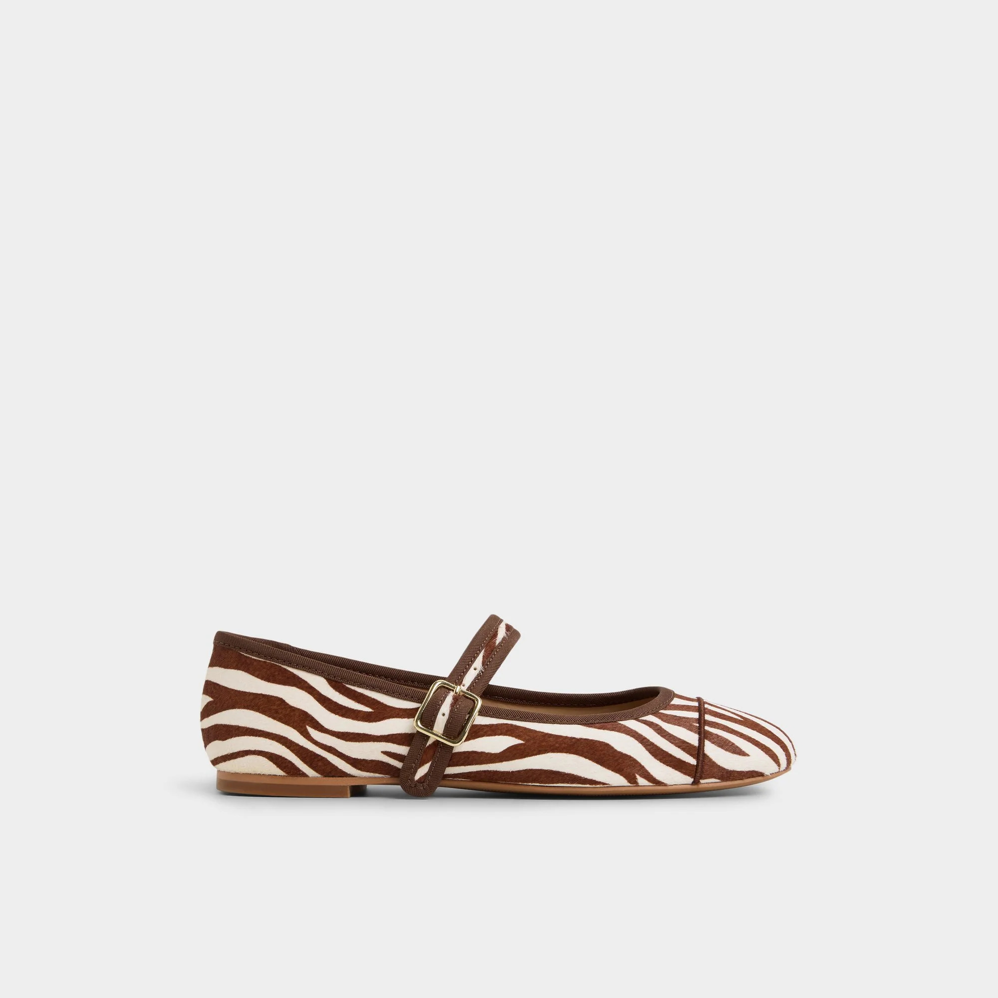 Caylyn White/Black Women's Ballet Flats | Aldo Shoes (US)