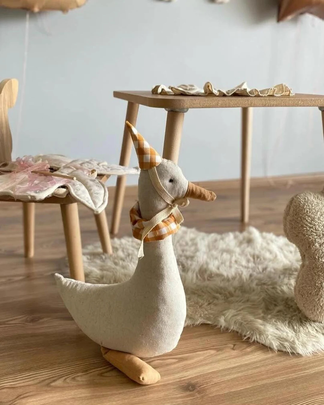 Handmade Goose Doll, Stuffed Animal Toy, Nursery Decoration,1st Birthday Gift, Baby Shower Gift, ... | Etsy (US)