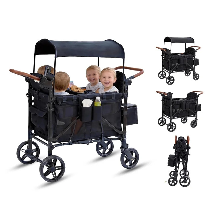 Stroller Wagon for 4 Kids, Wanan Foldable 4 Seater Stroller Wagon | Walmart (US)