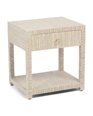 1 Drawer Raffia Table | TJ Maxx