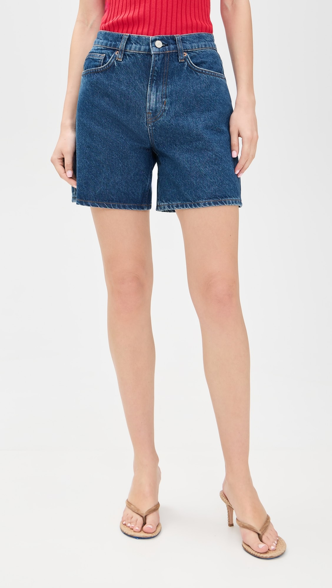 Reformation Raye Mid Rise Relaxed Jean Shorts 6" | Shopbop | Shopbop