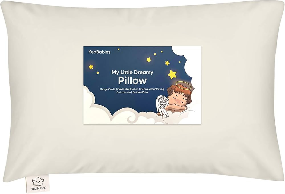 Toddler Pillow with Pillowcase - 13x18 My Little Dreamy Pillow, Organic Cotton Toddler Pillows fo... | Amazon (US)