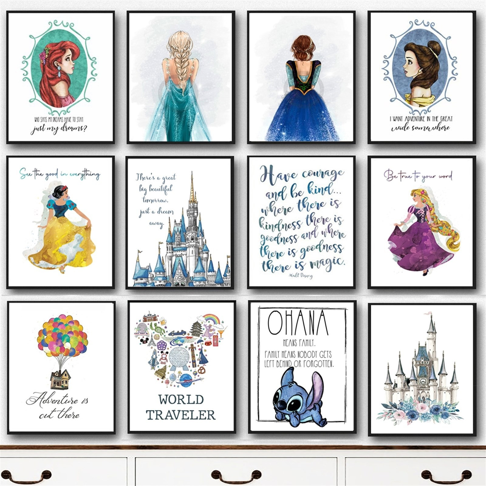 Lg. Enchanted Wishes Inspo Prints | Jane