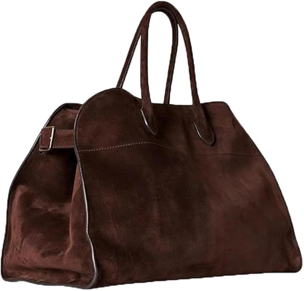 Brown Suede Handbag Tote Hobo Bag for Women 2024, Women'S Top-Handle Handbags, 15” Large Capaci... | Amazon (US)