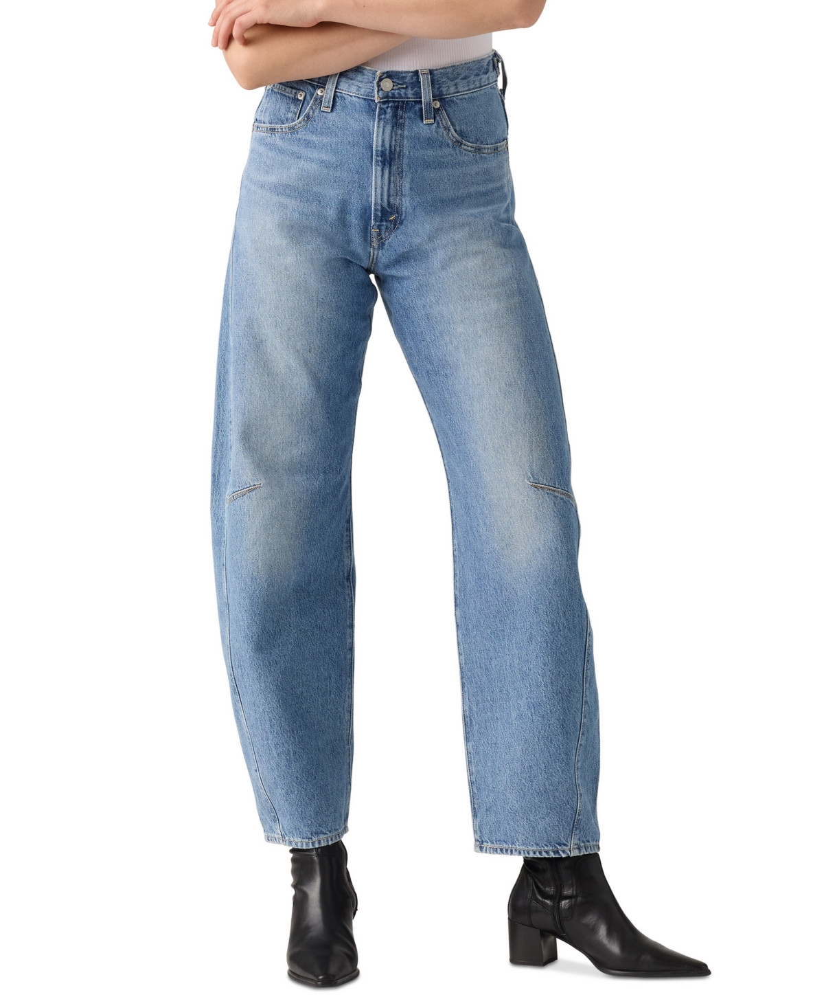 Levi's Women's Cinch High-Rise Barrel-Leg Jeans - Let Love In | Macy's