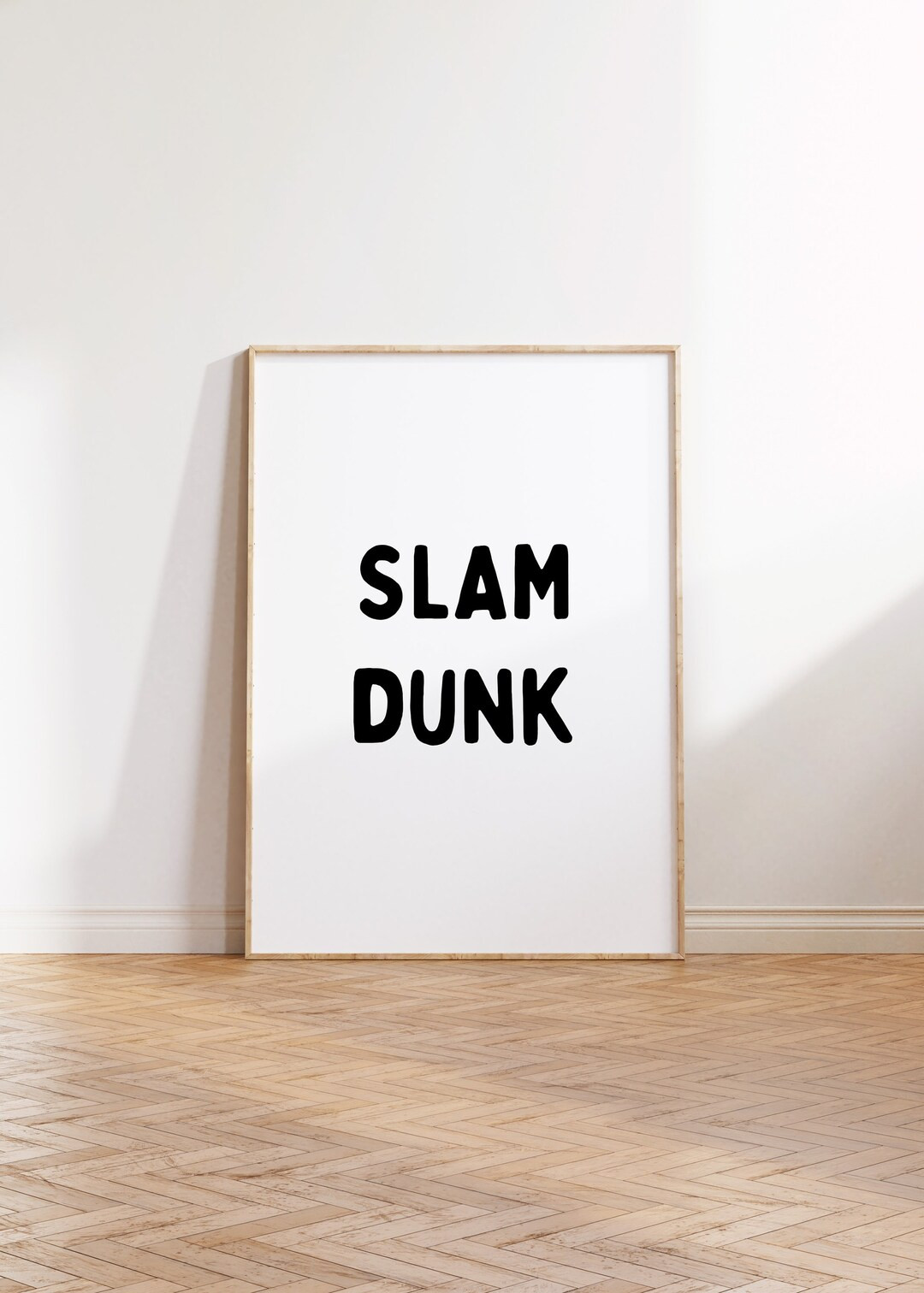 Slam Dunk Basketball Wall Art Print, Downloadable Print, Sport Room Decor, Basketball Nursery, Sp... | Etsy (US)
