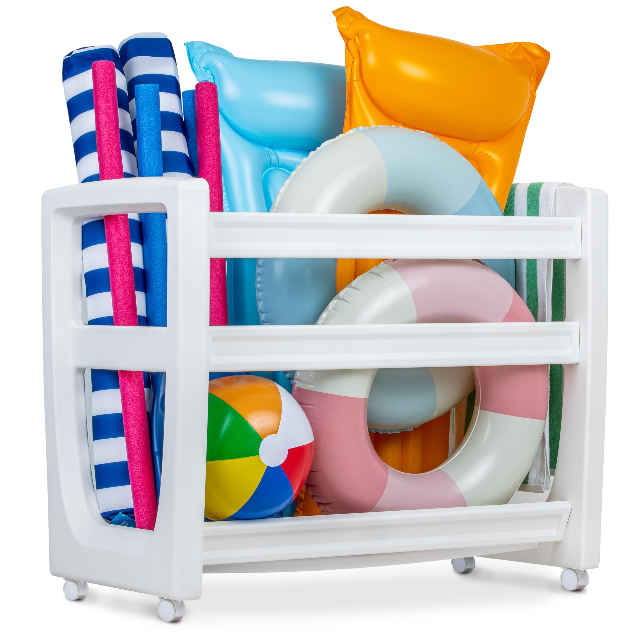 GoSports Coast Modern Pool Organizer for Floats and Toys - Large Waterproof Storage Rack for Outd... | Amazon (US)