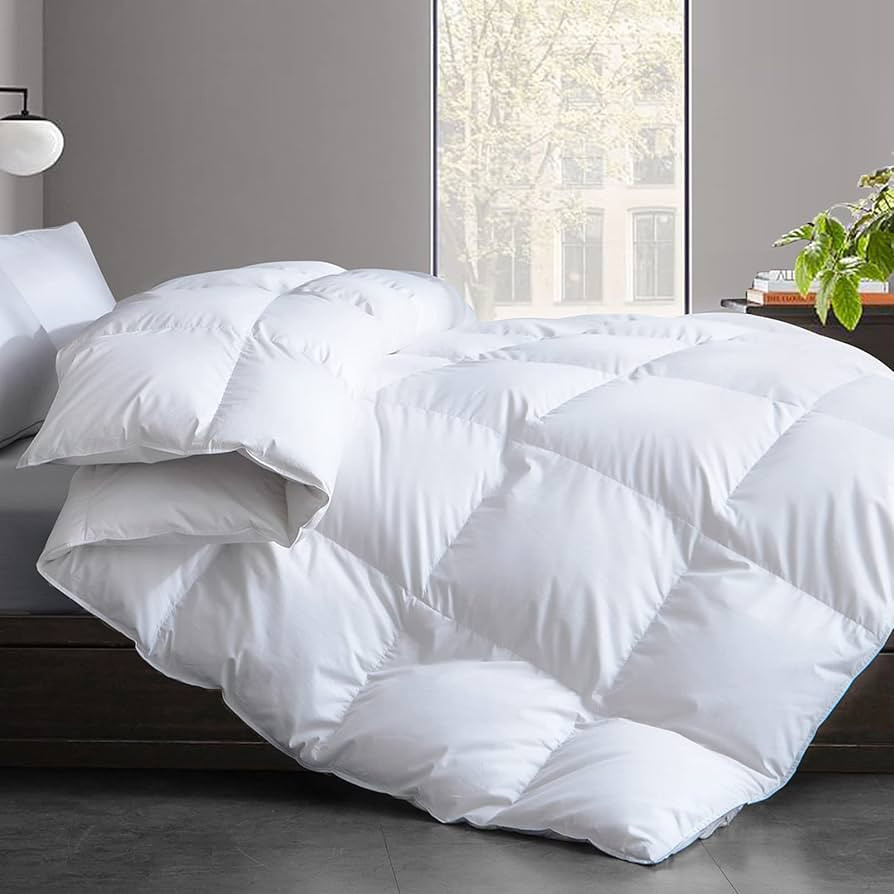 Cosybay Feather Comforter Filled with Feather & Down Fiber King Size- All Season White King Size ... | Amazon (US)