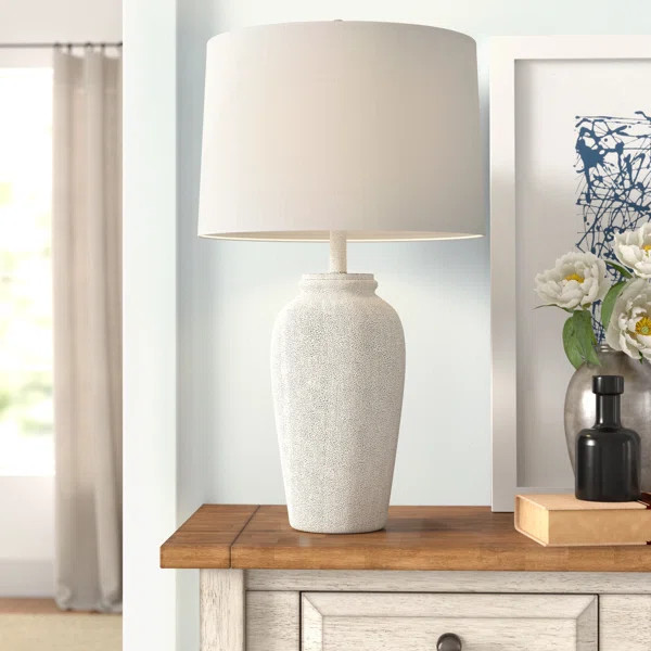Cantero 26" White Table Lamp | Wayfair North America