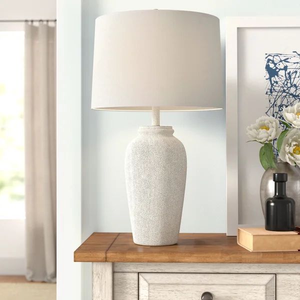 Cantero 26" White Table Lamp | Wayfair North America