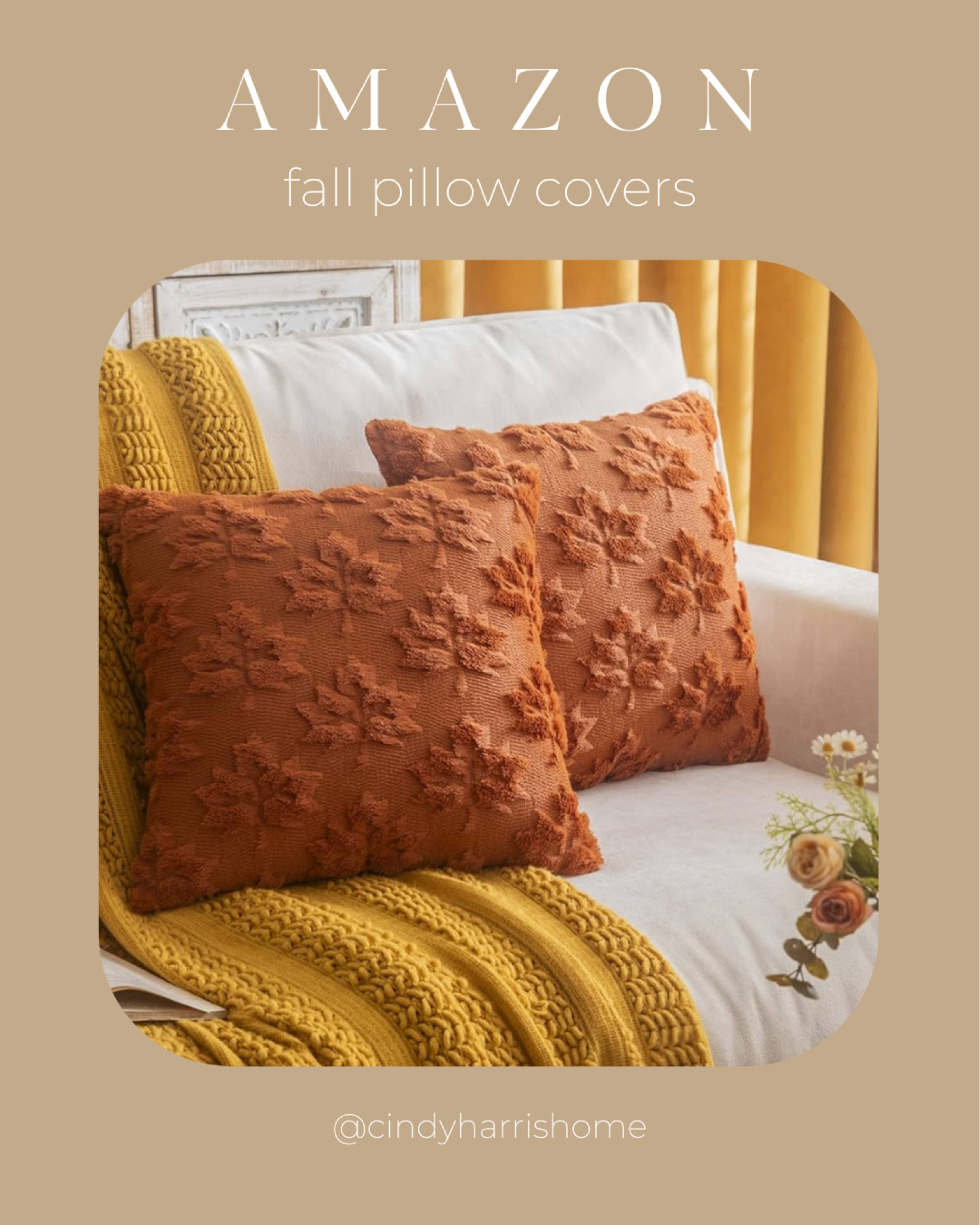 Loving the texture on these fall pillows from Amazon! 🍁 

#LTKHome #LTKSeasonal
