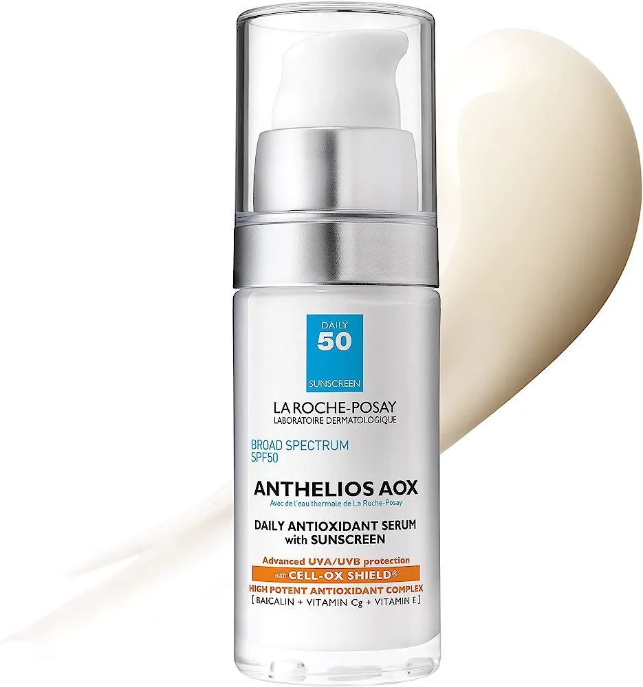 La Roche-Posay Anthelios AOX Daily Antioxidant Serum with Sunscreen, Broad Spectum SPF 50 Daily S... | Amazon (US)