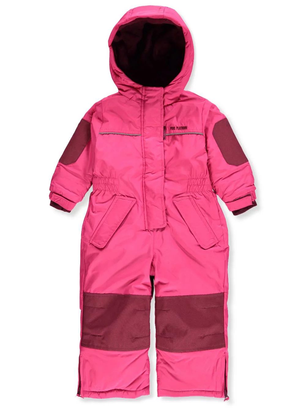 Pink Platinum Baby Toddler Girl One-Piece Snowsuit | Walmart (US)