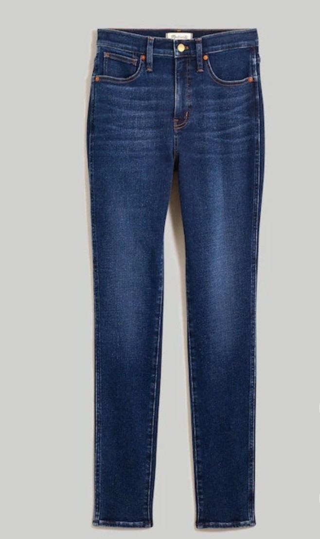 Petite high-rise skinny jeans in blue for short women.

#LTKPetite #LTKMidsize