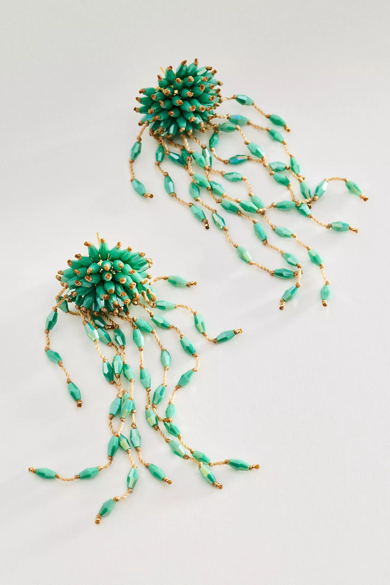 Beaded Fringe Statement Earrings | Anthropologie (US)