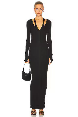 RtA Denise Dress in Black | FWRD | FWRD 