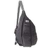 KAVU Mini Rope Puff Bag Sling Crossbody Backpack Travel Quilted Purse - Black | Amazon (US)