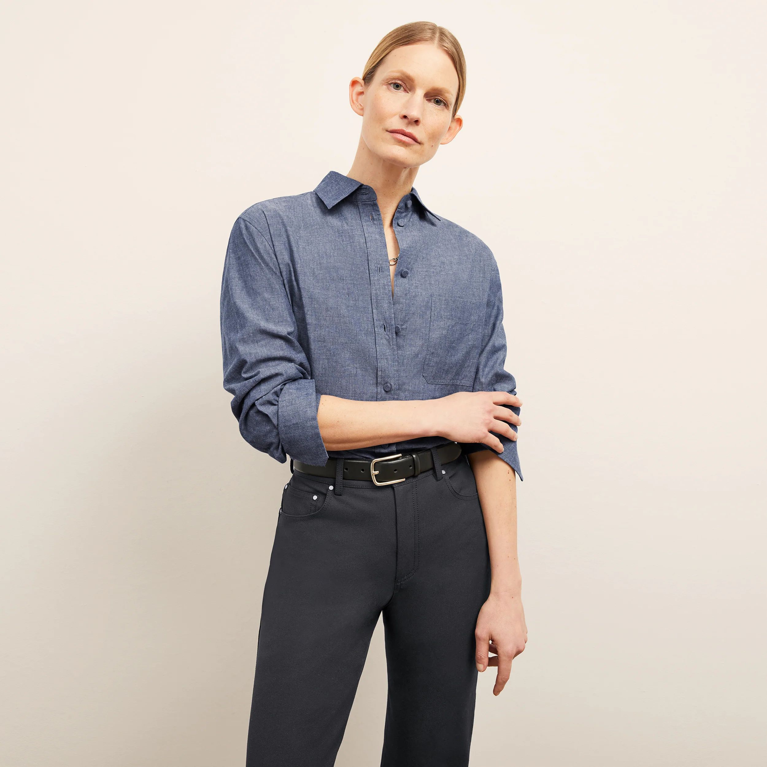 The Siobhan Top - Chambray | MM LaFleur
