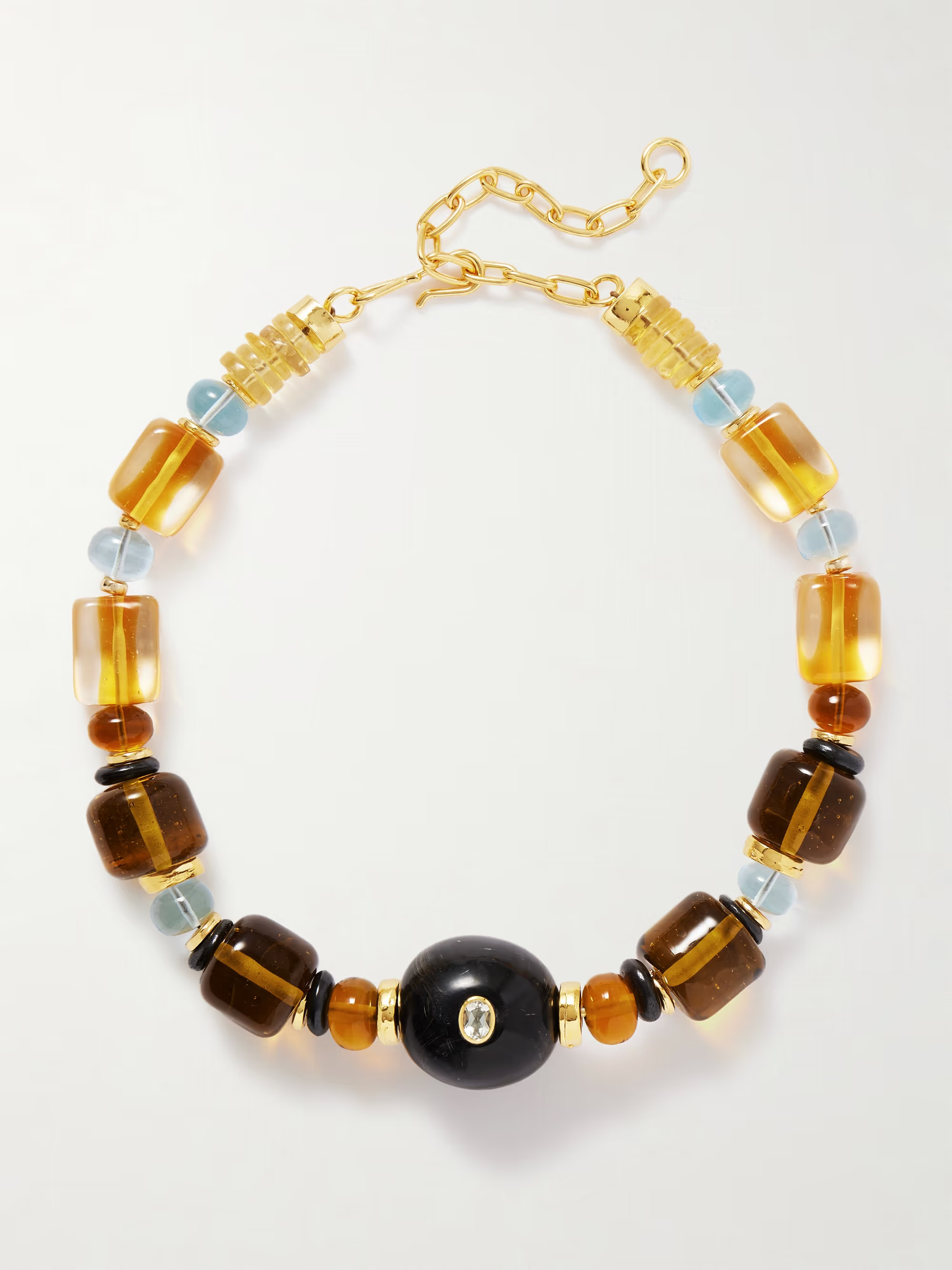 Desert Mirage gold-plated multi-stone beaded necklace | NET-A-PORTER (UK & EU)