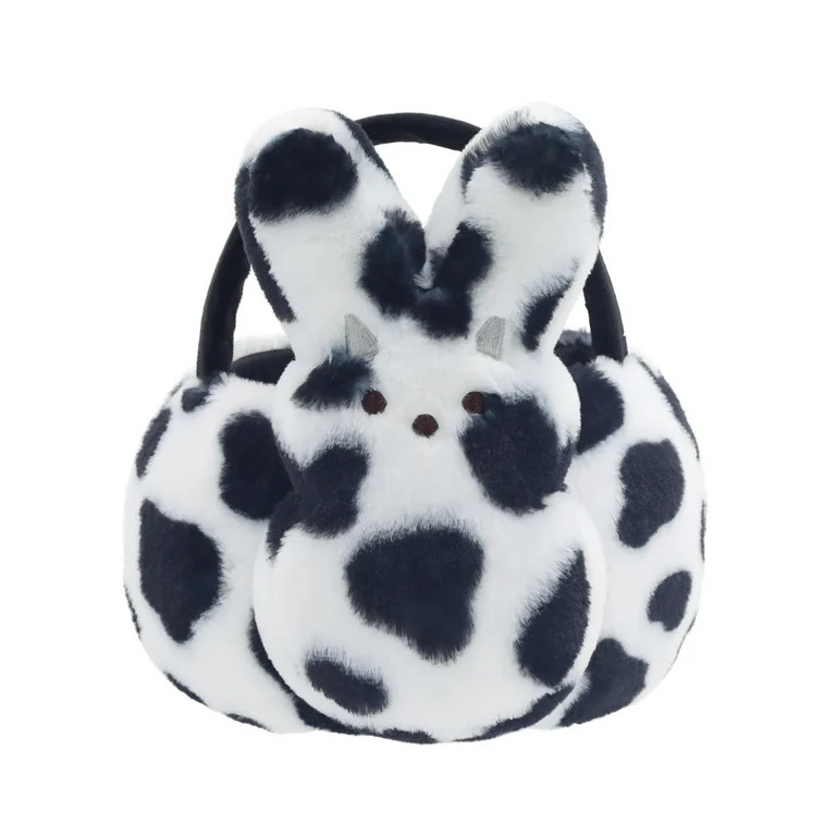 PEEPS® Bunny Spotted Cow Print Plush Easter Basket | Walmart (US)